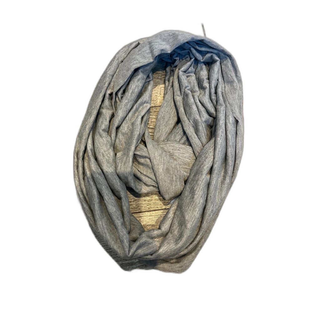 Ardene Solid Plain‎ Gray Grey Circle Infinity Womens Scarf